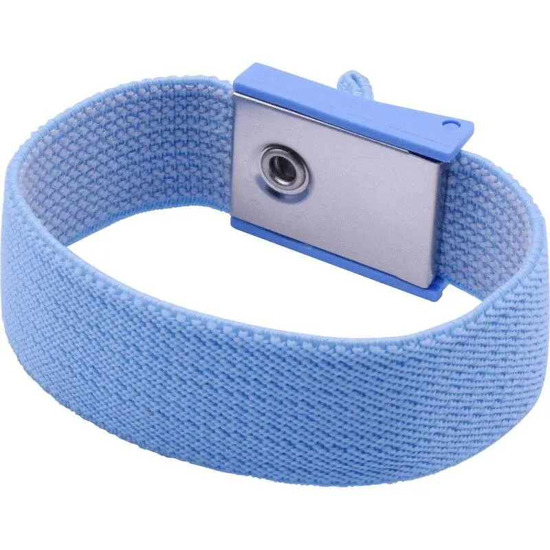 15x B-Ware Quadrios ESD-Handgelenkband Blau Druckknopf 4 mm Handgelenkband ESD Schutz 78cm