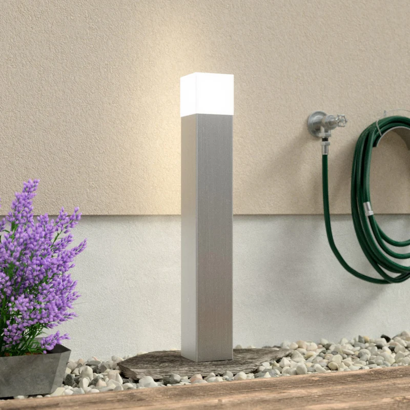 B-Ware LCD Wegeleuchte Linus Gartenleuchte Pollerleuchte LED Außenlampe Edelstahl 85cm