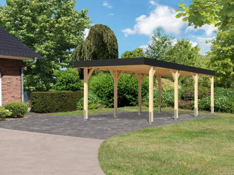 Karibu Einzelcarport Leimholz 2