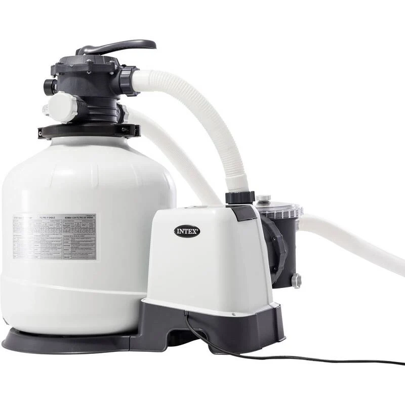 D-Ware Intex Sandfilteranlage SX3200 12000l/h Poolpumpe Filterpumpe 550W 230V 42.000l