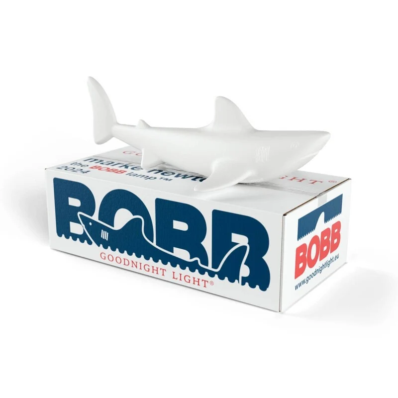 B-Ware Goodnight Light LED Lampe BOBB the shark schwimmfähig RGBW Gartenleuchte 70x36cm