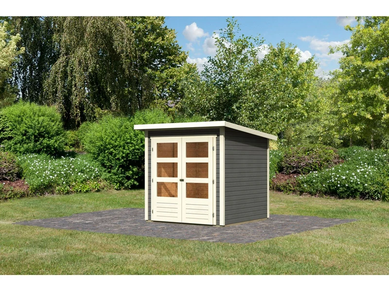 Karibu Gartenhaus Stockach 2 terragrau