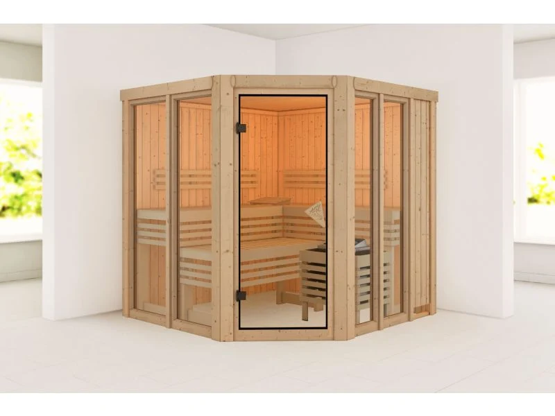 Karibu Sauna Airi, ohne Ofen - ohne Dachkranz -