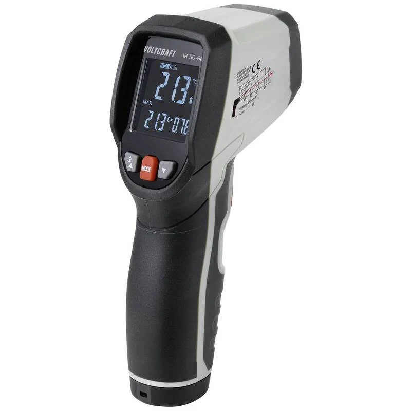 D-Ware VOLTCRAFT IR 110-6C Infrarot-Thermometer 0-110°C präzise Messung 300ms Reaktion