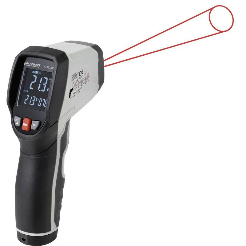D-Ware VOLTCRAFT IR 110-6C Infrarot-Thermometer 0-110°C präzise Messung 300ms Reaktion