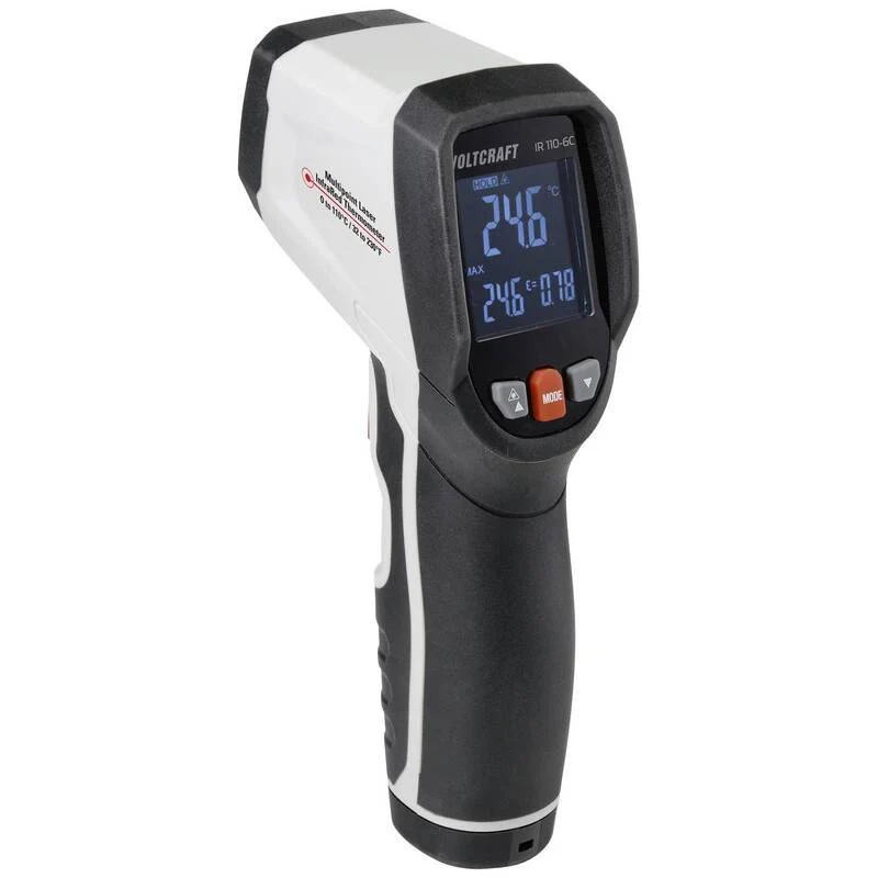 D-Ware VOLTCRAFT IR 110-6C Infrarot-Thermometer 0-110°C präzise Messung 300ms Reaktion