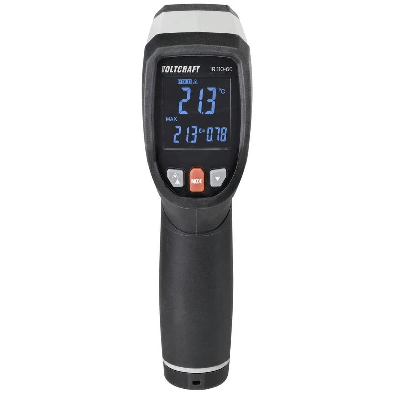 D-Ware VOLTCRAFT IR 110-6C Infrarot-Thermometer 0-110°C präzise Messung 300ms Reaktion