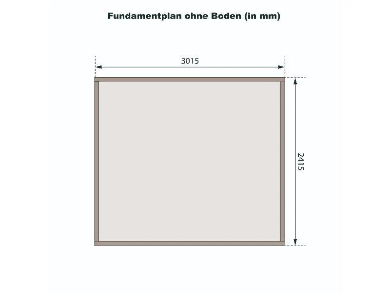 Norlinio Gartenhaus Stegen 5, inkl. Fußboden