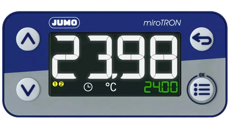 B-Ware Jumo Einbauthermostat Temperaturregler Thermostat Widerstandsthermometer 76x36mm