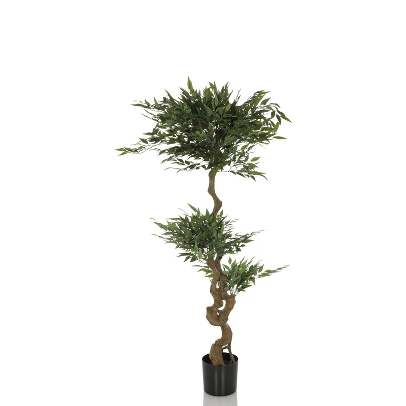 B-Ware hjh OFFICE Kunstpflanze Kunstbaum ACACIA 155 cm grün Deko Dekopflanze Baum