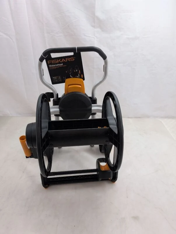 B-Ware Fiskars Schlauchwagen Gartenwagen 360° Drehung ergonomischer Griff schwarz