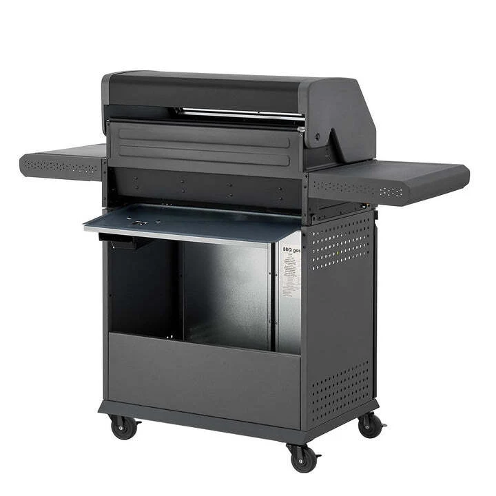 C-Ware BBQ Gasgrill Savannah Grillwagen 4 Hauptbrenner 1 Seitenbrenner anthrazit grau