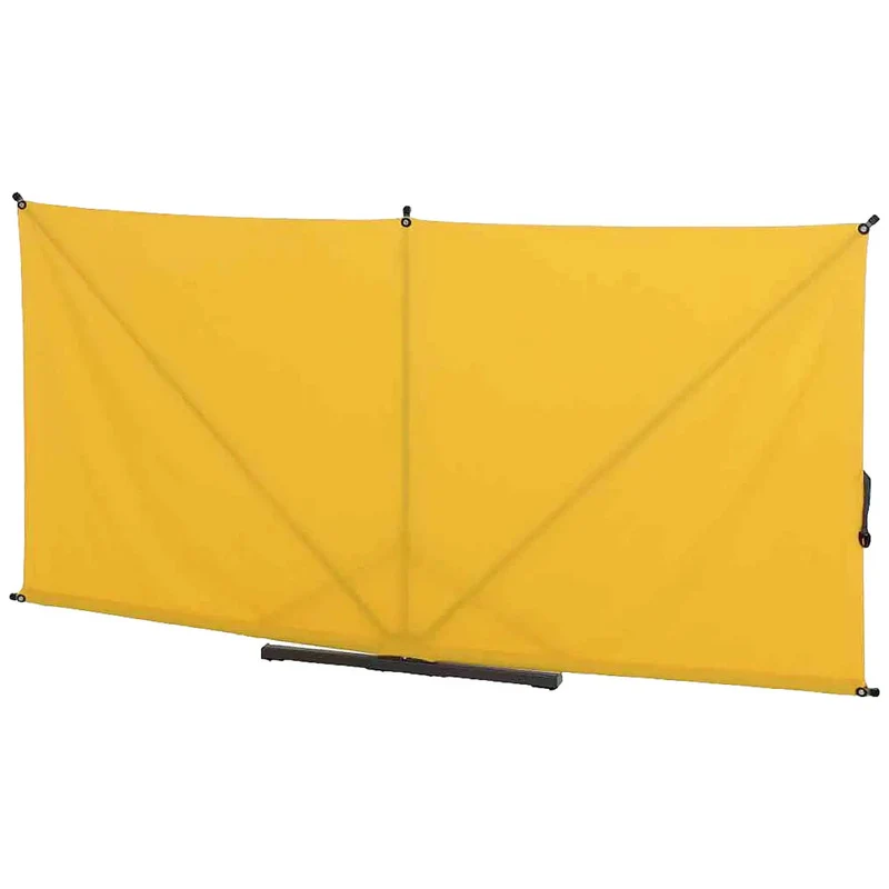 B-Ware Siena Garden Sichtschutz Paravent Ben gelb faltbar Terrasse 150x280 cm Polyester