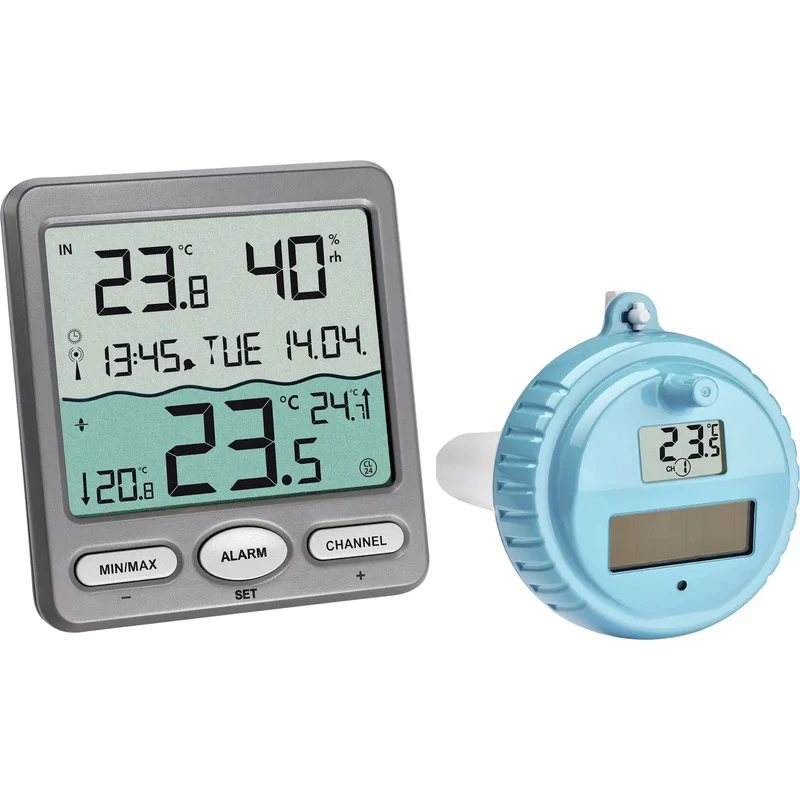 B-Ware TFA Dostmann Funk-Schwimmbecken Thermometer VENICE Pool Teichzubehör Anthrazit