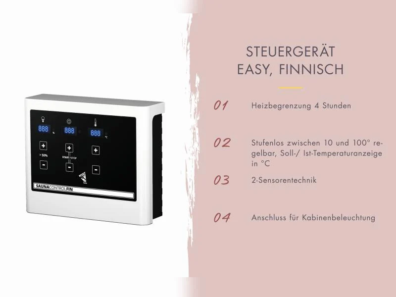 Karibu Hybrid Saunahaus Ares 1, anthrazit/anthrazit -inkl. 9 kW Ofen ext. Steuerung-