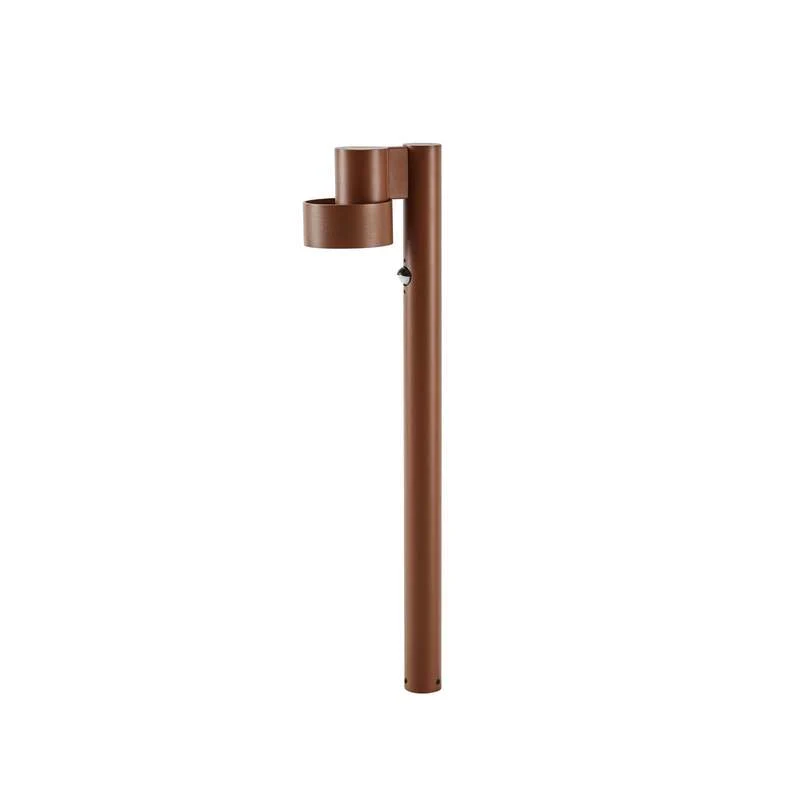 B-Ware Lucande Wegeleuchte Elune LED Gartenlampe mit Bewegungsmelder braun 77cm IP44