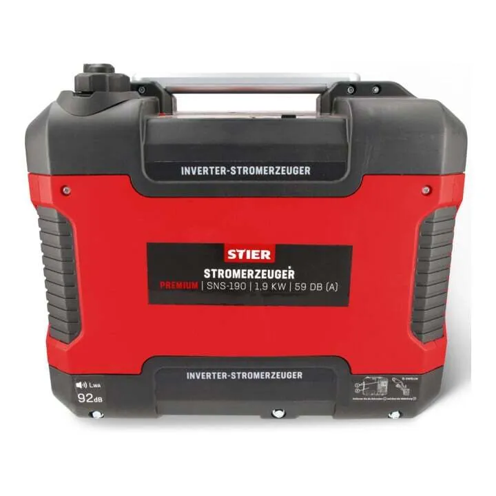 B-Ware STIER Inverter Stromerzeuger Premium SNS-190 1,9 kW 59 dB(A) leise tragbar 4l