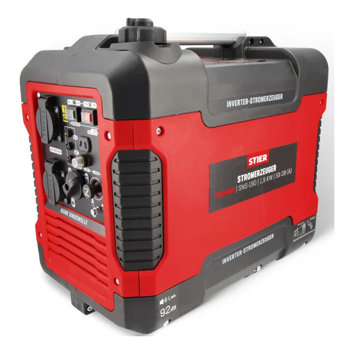 B-Ware STIER Inverter Stromerzeuger Premium SNS-190 1,9 kW 59 dB(A) leise tragbar 4l