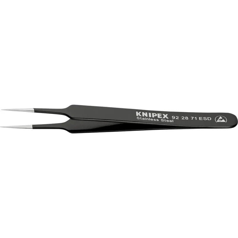 B-Ware Knipex Präzisionspinzette Pinzette ESD Nadel Chrom Nickel Stahl antimagnetisch