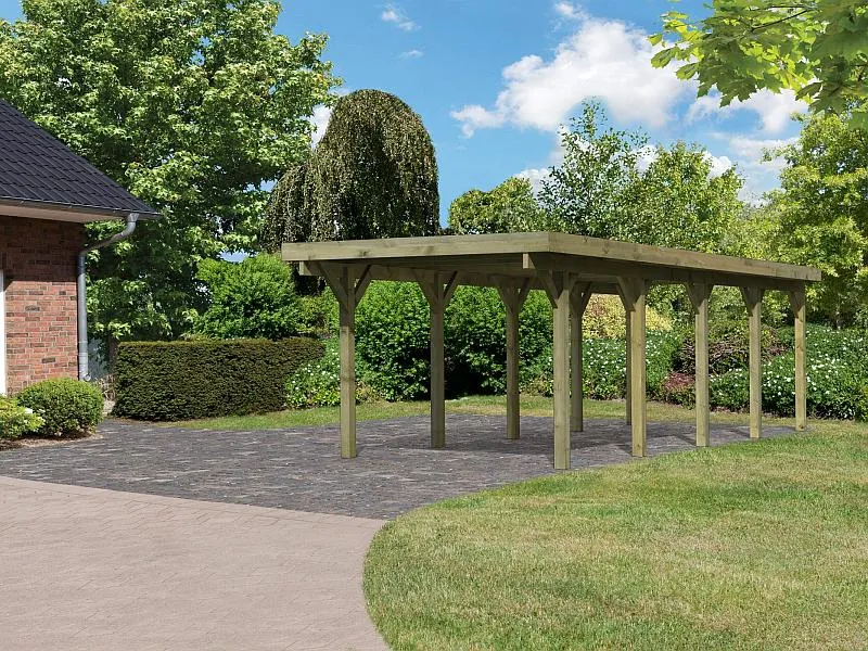 Karibu Carport Classic Einzel 3 ohne Einfahrtsbogen kdi