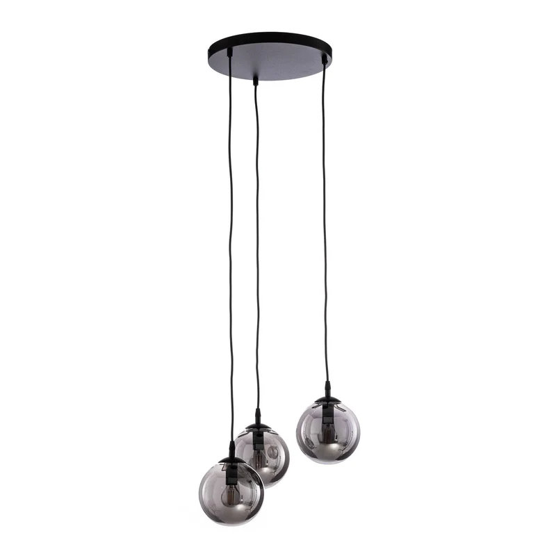 B-Ware Euluna Hängeleuchte Hängeleuchte Lampe Leuchte Glassy 3-flammig E14 rund Glas