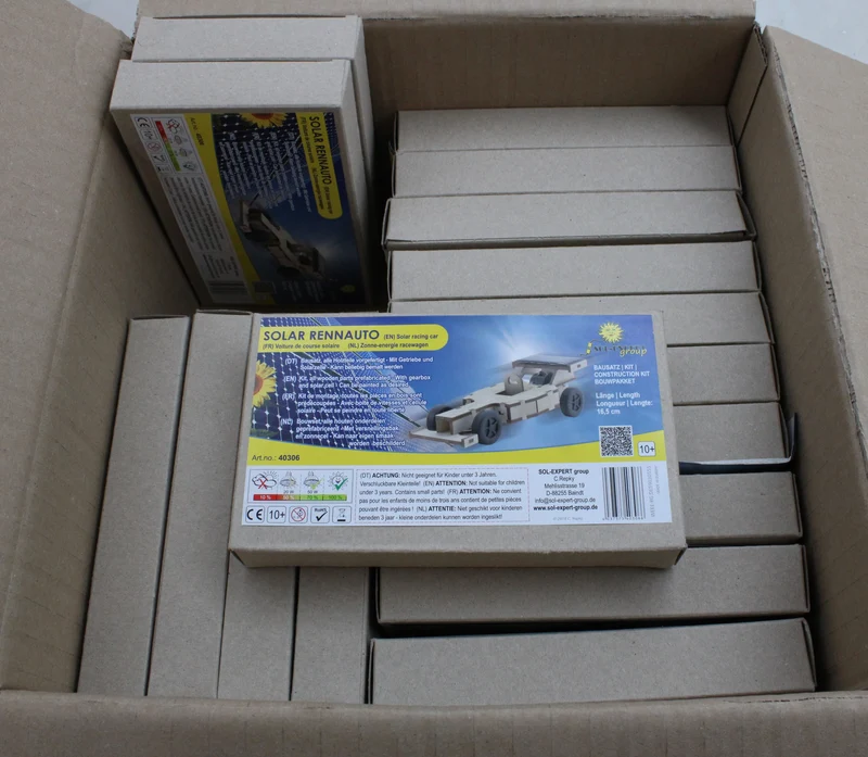 17x B-Ware Sol Expert Solar Rennwagen 40 - teiliger Rennwagenbausatz 17 STÜCK
