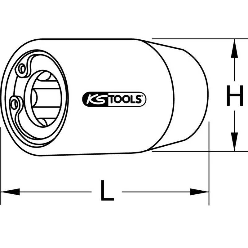 B-Ware KS Tools Stockschraubendreher Spezialstahl 35cm 1/2" Vierkantaufnahme Werkzeug