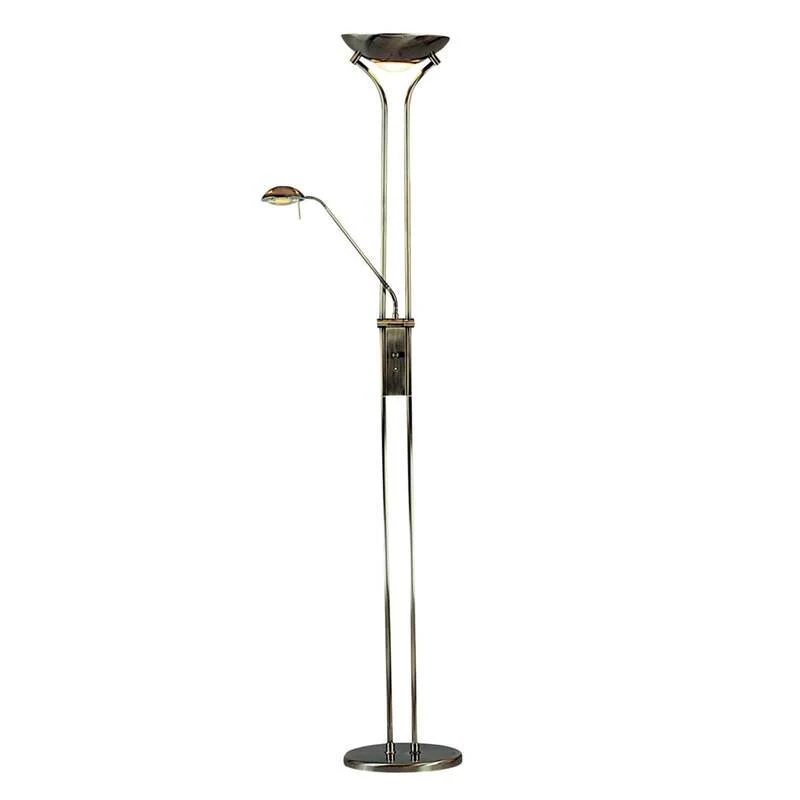 B-Ware Searchlight Stehleuchte dimmbar JERIK altmessing Lampe Leuchte 180cm 5,3kg