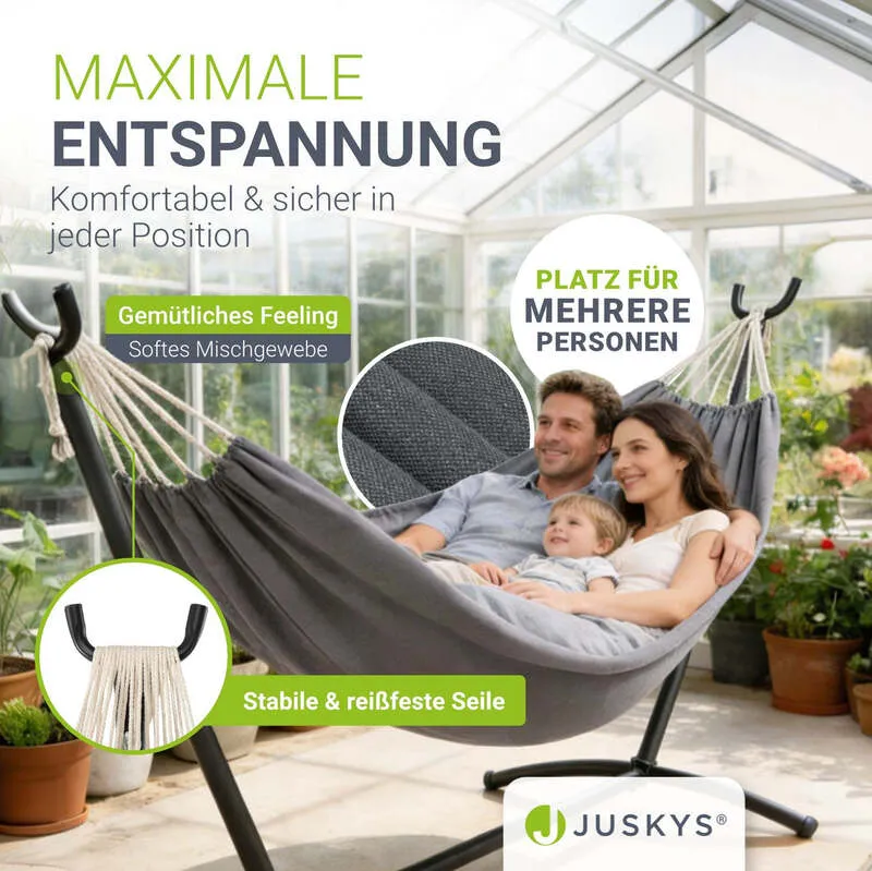 B-Ware Hängematte Paya Mobile Hängematte mit Tragetasche für Innen und Außen 190x150 cm