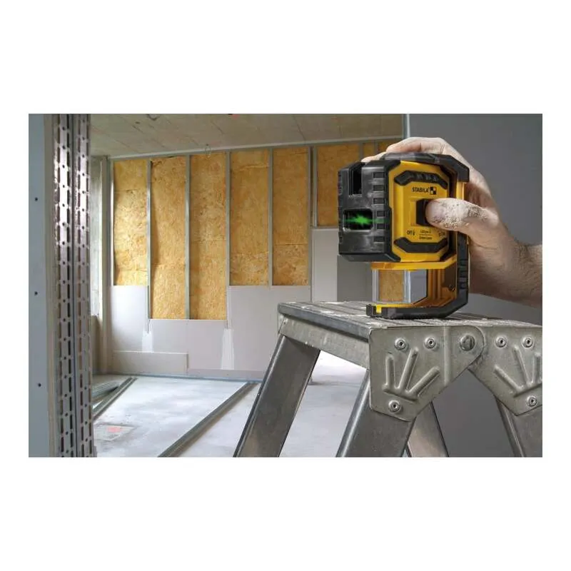 B-Ware STABILA Kreuzlinienlaser LAX 300 G Lasergerät Nivelliergerät 30m ±0,3mm/m gelb