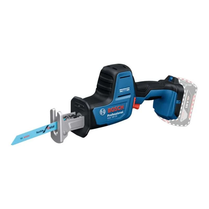 B-Ware Bosch Akku-Säbelsäge GSA 18V-24 Säge Elektrowerkzeug 230mm 1,7kg blau solo L