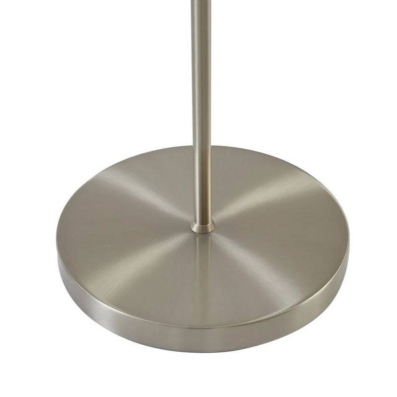 B-Ware Lindby Stehleuchte Lampe Melanie grau Stoff Ø 36 cm 2 flg Wohnzimmer Beleuchtung