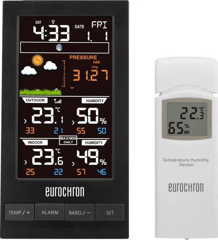 B-Ware Eurochron EFWS S250 EFWS S250 Funk-Wetterstation Wettermessgerät Außensensor