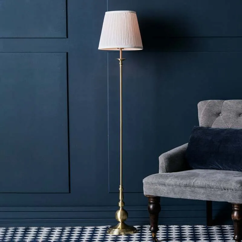 B-Ware Markslöjd Stehleuchte Imperia Lampe Designer Leuchte E27 messing weiß 150cm