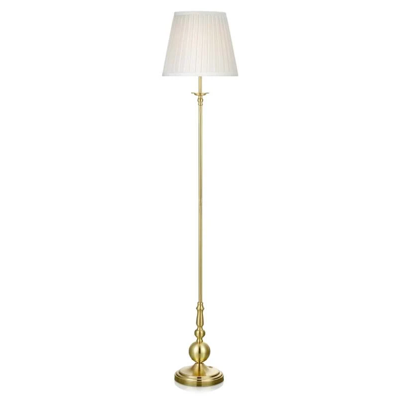B-Ware Markslöjd Stehleuchte Imperia Lampe Designer Leuchte E27 messing weiß 150cm