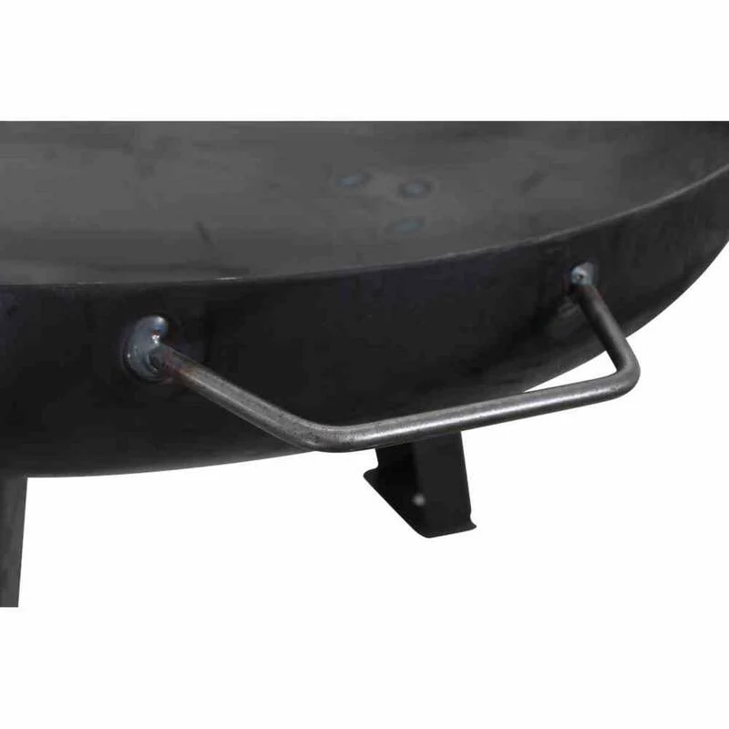 B-Ware Siena Garden Feuerschale Feuerstelle Stahl Anthrazit Tragegriff 55 cm