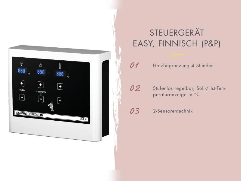 Karibu Sauna Irava 2 inkl. 3,6 kW Ofen ext. Steuerung