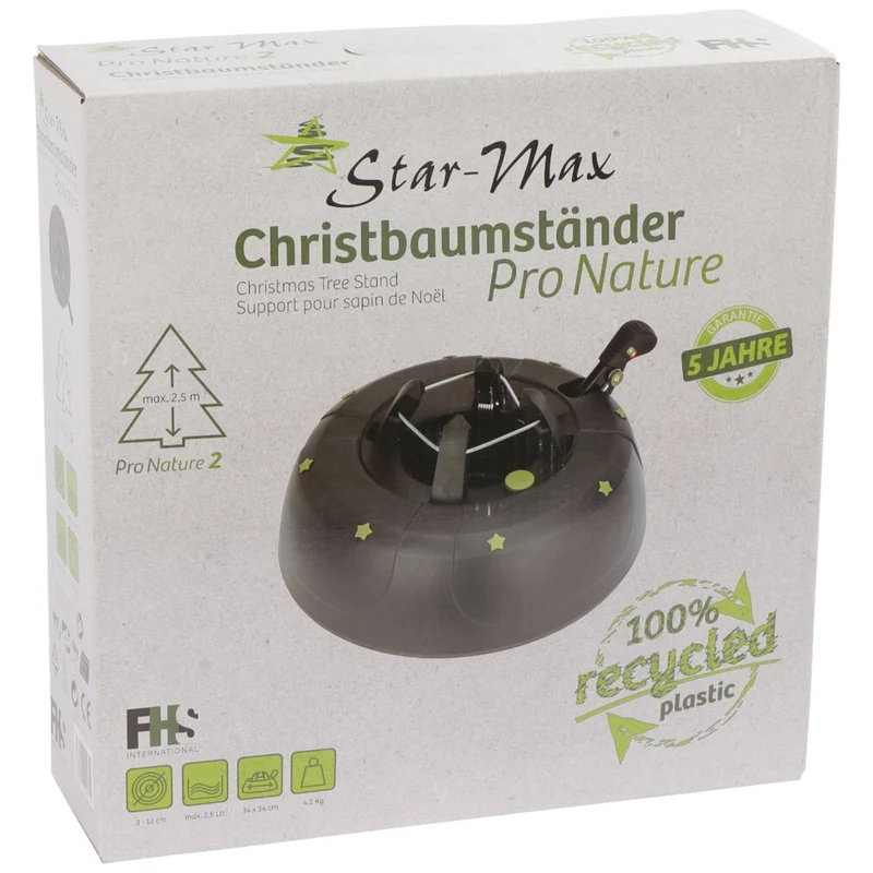 B-Ware FHS ProNature2 Weihnachtsbaumständer Halter Baumständer Schwarz Kunststoff448