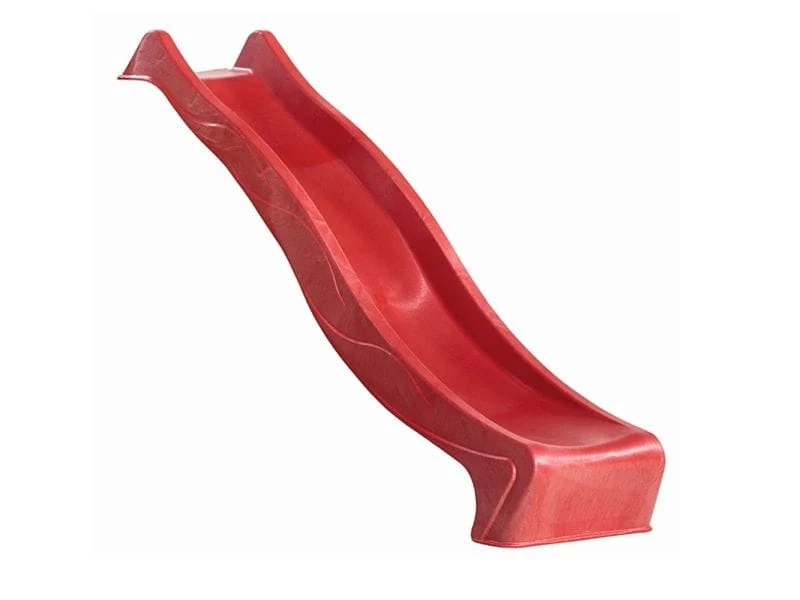 Karibu Spielturm Lotti mit Doppelschaukel, Kletterwand und Rutsche rot