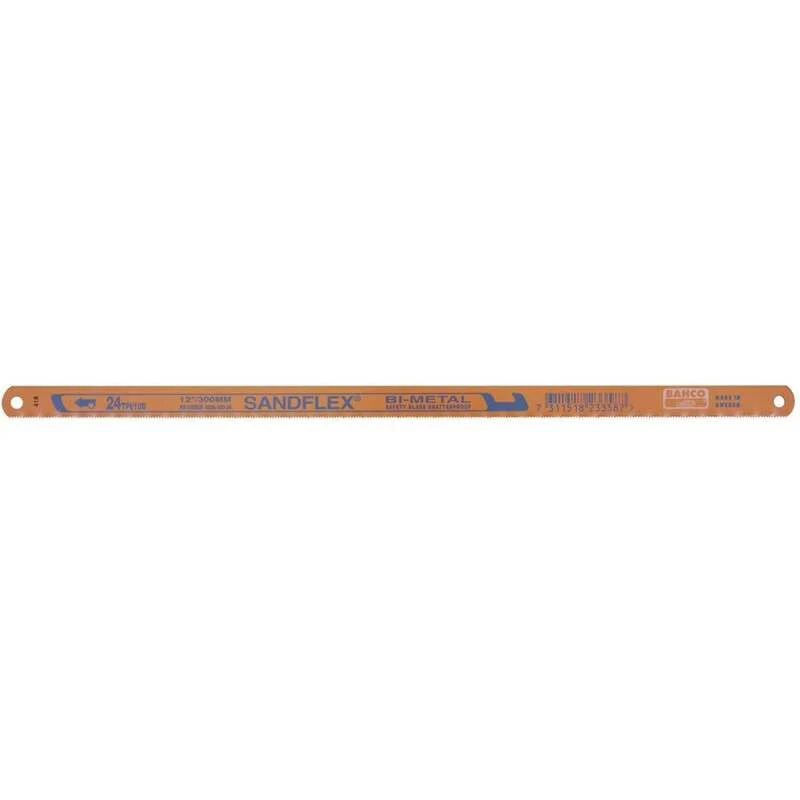 10x B-Ware Bahco Metall-Handsägeblätter Sägeblatt Metallsägeblatt 300 mm 24 Zähne 2er-Pack