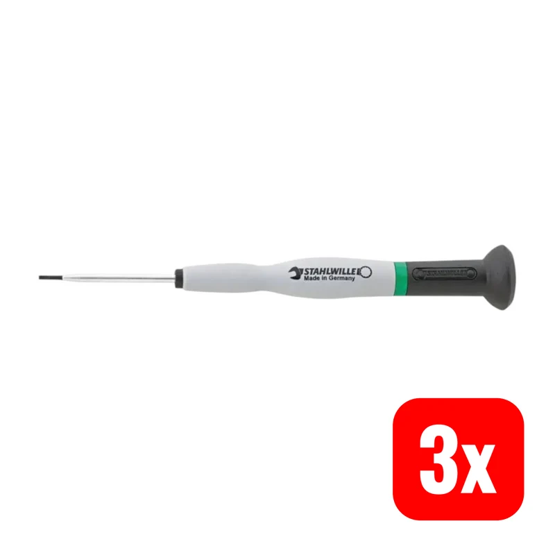 3x B-Ware Stahlwille Schlitzschraubendreher Schraubenzieher 4751 Größe 1 Schlitz 3 STÜCK