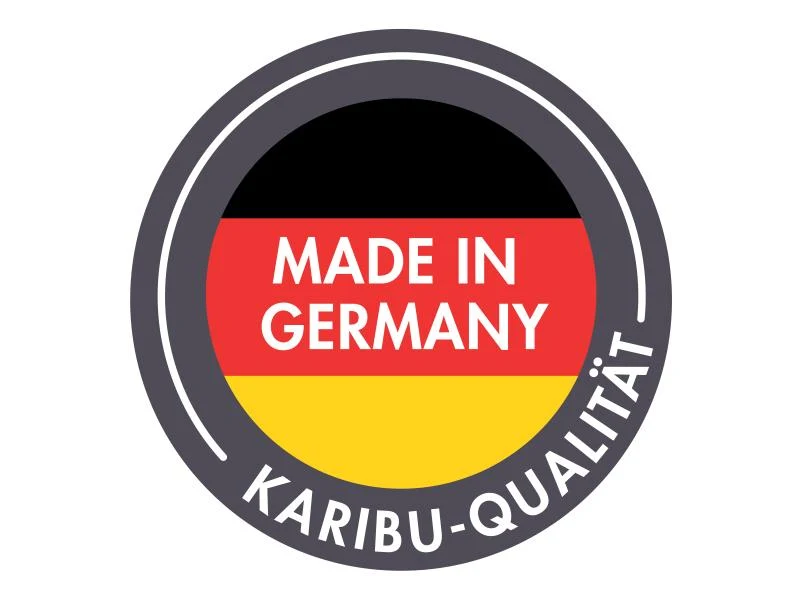 Karibu Fasssauna 1, 38 mm- inkl. 9 kW Ofen externe Steuerung