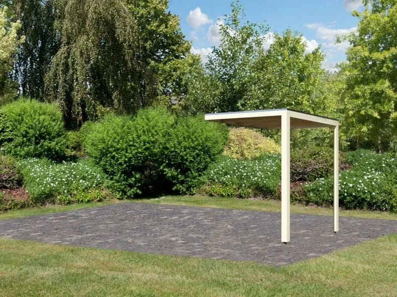 Karibu Anbaudach für Cuben/ Hygge, elfenbeinweiß