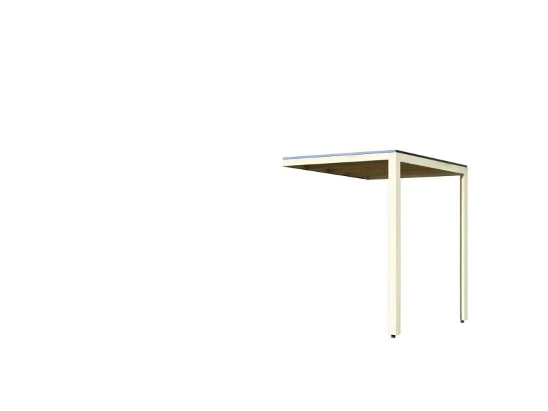 Karibu Anbaudach für Cuben/ Hygge, elfenbeinweiß