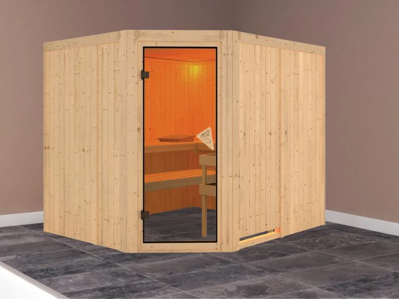 Malin - Karibu Sauna ohne Ofen - ohne Dachkranz -