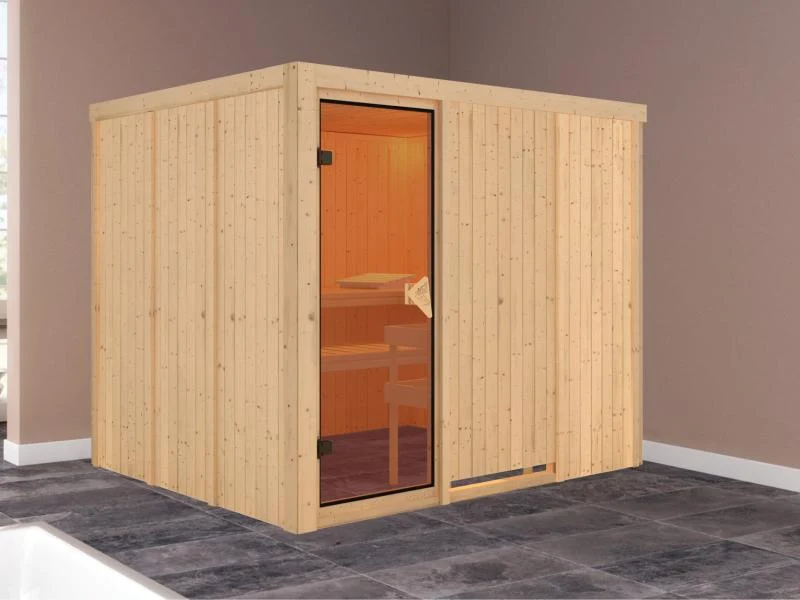 Gobin - Karibu Sauna ohne Ofen - ohne Dachkranz -