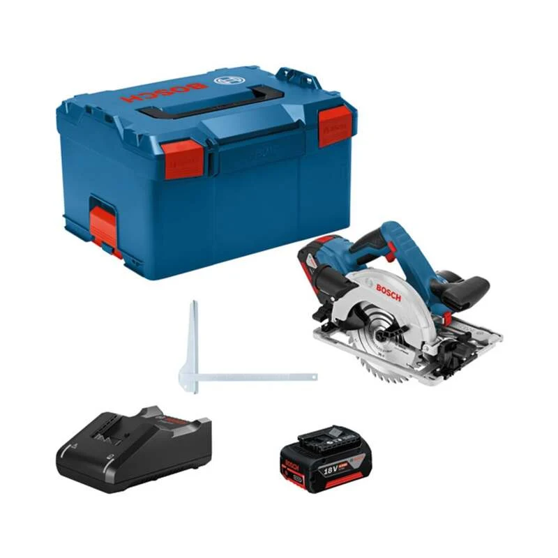 B-Ware Bosch Akku-Kreissäge GKS 18V-57 G Säge Handkreissäge 2x4,0Ah Li-Ion Akku L-BOXX