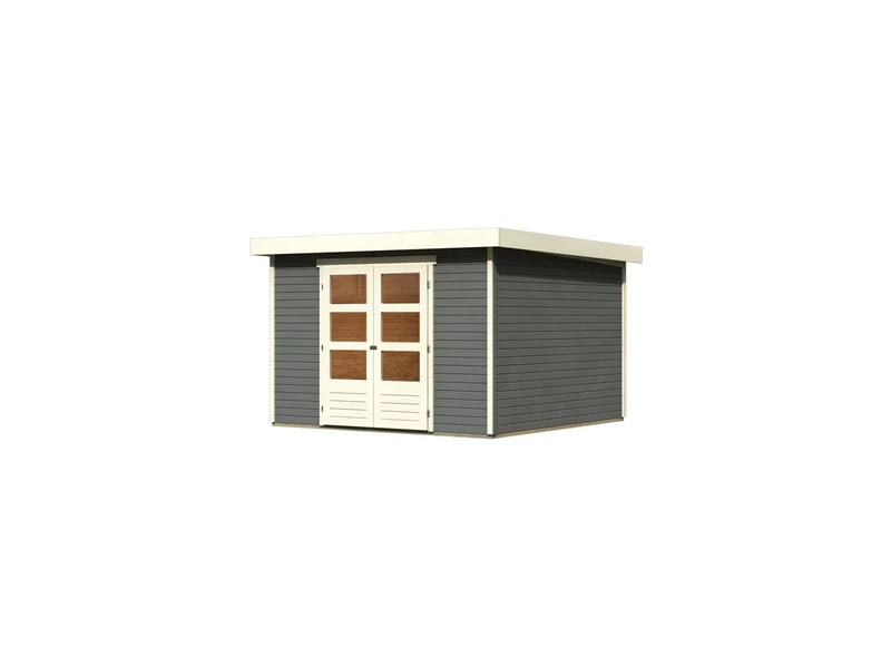 Karibu Gartenhaus Askola 6 terragrau 19 mm