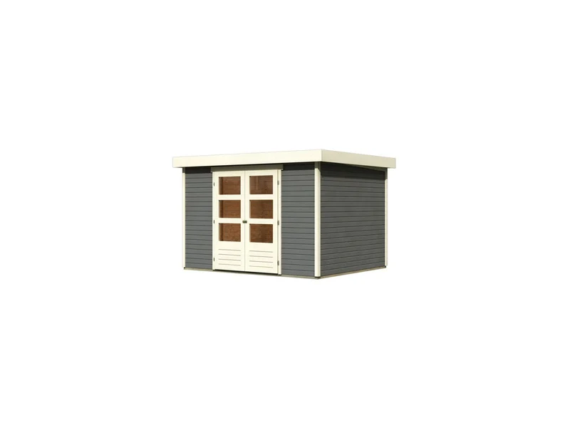 Karibu Gartenhaus Askola 5 terragrau 19 mm