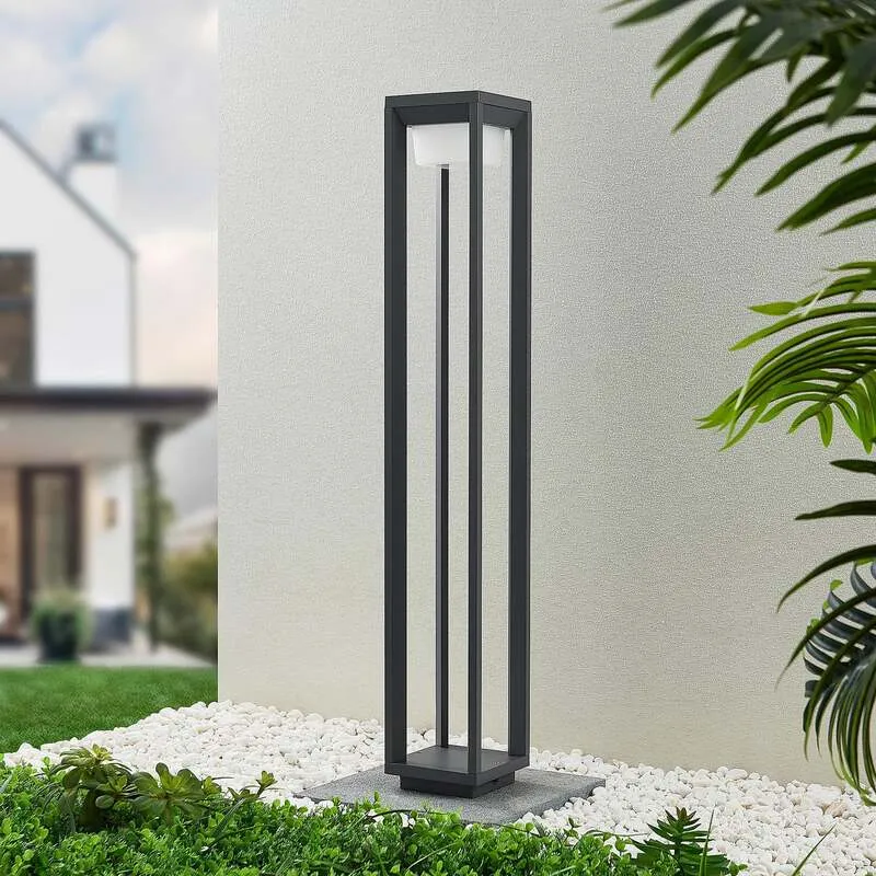 B-Ware Prios Wegeleuchte Gartenleuchte Gamion LED Pollerleuchte anthrazit 90cm IP54